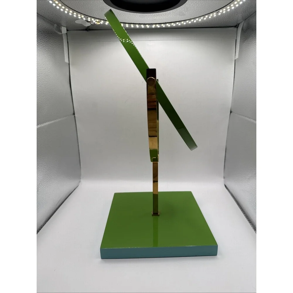 Kate Spade Lime Green Tabletop Oval Makeup Vanity Mirror 15